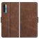 Mobigear Slim Magnet Housse TCL 20S Etui Porte-Monnaie - Marron