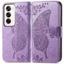 Mobigear Butterfly Housse OPPO Reno 12 Pro Etui Porte-Monnaie - Violet