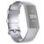 Mobigear Cross Bracelet Silicone Fitbit Charge 4 Fermeture boucle ardillon - Argent