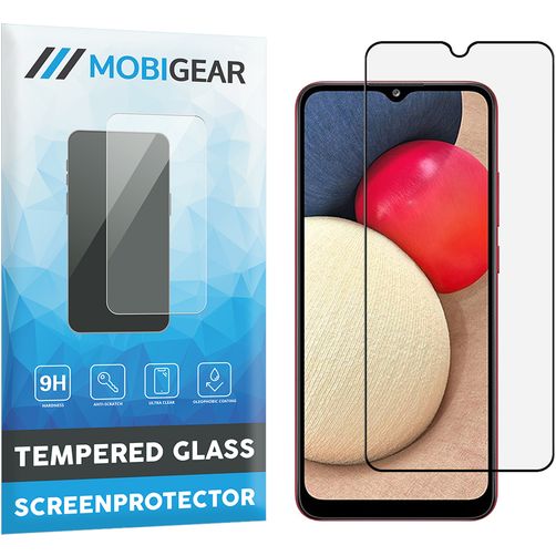 Mobigear Premium Samsung Galaxy A02s Verre trempé Protection d'écran - Compatible coque - Noir