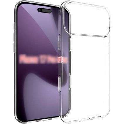 Mobigear Basics Coque Transparente iPhone 18 Pro Max Coque arrière en TPU Souple - Transparent