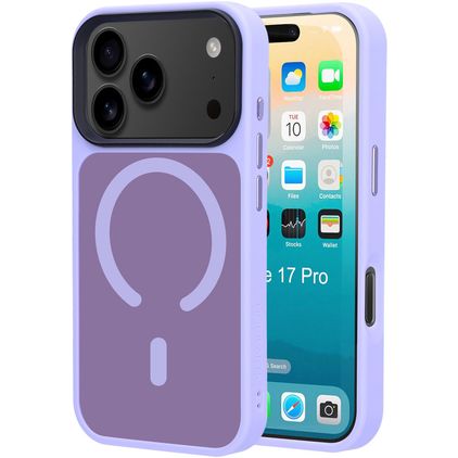 Mobiparts Hardcover iPhone 17 Pro MagSafe Plastique rigide Coque arrière - Satin Lila