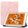Mobigear Tri-Fold Marble Coque iPad Air 3 (2019) Etui + Porte-crayon - Rose