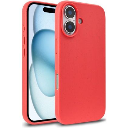 Mobigear Bio Coque iPhone 18 Coque arrière en Eco-Friendly - Rouge