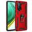 Mobigear Armor Ring Xiaomi Mi 10T Pro Plastique rigide Coque arrière Antichoc avec bague de maintien - Rouge