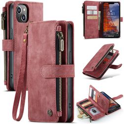 Caseme C30 Housse iPhone 14 Plus Etui Porte-Monnaie - Rouge