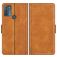 Mobigear Slim Magnet Housse Motorola Moto G50 Etui Porte-Monnaie - Cognac
