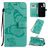 Mobigear Butterfly Housse Xiaomi Redmi Note 8T Etui Porte-Monnaie - Turquoise
