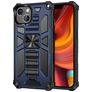 Mobigear Armor Stand Coque iPhone 13 Pro Coque arrière Rigide Anti-Chocs avec Support Amovible - Bleu