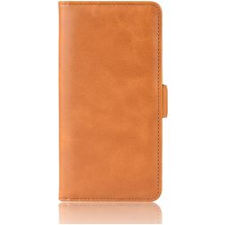 Mobigear Slim Magnet Housse Huawei P40 Etui Porte-Monnaie - Cognac