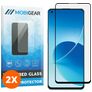 Mobigear Premium OPPO Reno 6 5G Verre trempé Protection d'écran - Compatible Coque - Noir (Lot de 2)