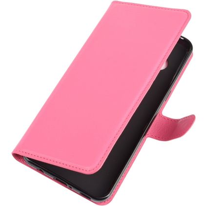 Mobigear Classic Housse LG V60 ThinQ Etui Porte-Monnaie - Magenta
