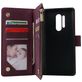 Mobigear Zipper Housse OnePlus 8 Pro Etui Porte-Monnaie - Rouge
