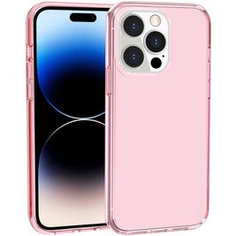 Mobigear Crystal Coque iPhone 14 Pro Coque arrière Rigide - Rose