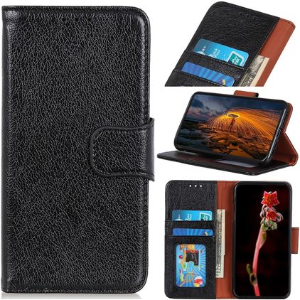 Mobigear Classy Housse Motorola Moto E22i Etui Porte-Monnaie - Noir