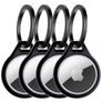 ITSkins AirCover Coque Apple AirTag Porte-clés en en TPU Souple - Noir