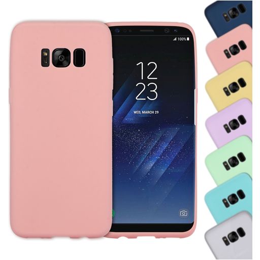 Mobigear Colors Coque Samsung Galaxy S8 Plus Coque arrière en TPU Souple - Rose