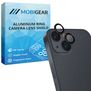 Mobigear Single iPhone 15 Plus Verre trempé Protection Objectif Caméra - Compatible Coque - Noir