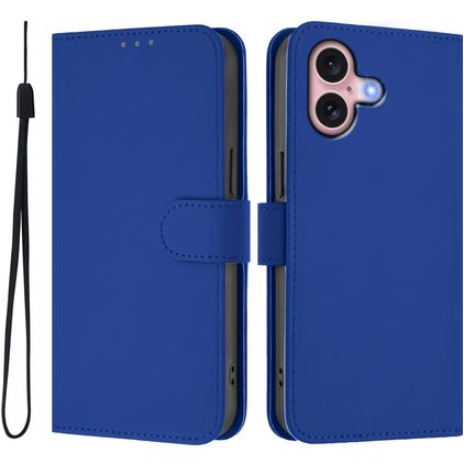 Mobigear Urban Wallet Housse iPhone 16 Etui Porte-Monnaie - Dark Blue