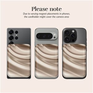 MIO - Porte Cartes en - 3 Cartes - Compatible MagSafe - Silky Dreams