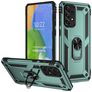 Mobigear Armor Ring Coque Samsung Galaxy A73 Coque arrière Rigide Anti-Chocs avec Anneau-Support - Vert