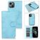 Mobigear Wallet Housse iPhone 13 Mini Etui avec Coque Détachable Porte-Monnaie - Baby Blue