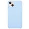 Mobigear Rubber Touch Coque iPhone 15 Coque arrière en Silicone - Bleu