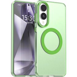 Mobigear Shockproof Samsung Galaxy S25 Edge MagSafe Plastique rigide Coque arrière - Vert