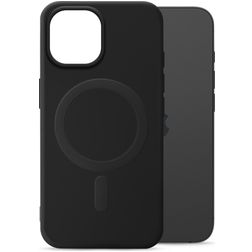 My Style Protective Flex Coque iPhone 15 MagSafe Coque arrière en TPU Souple - Noir