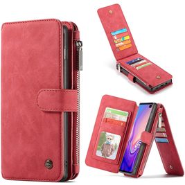 Caseme 007 Housse Samsung Galaxy S10 Plus Etui avec Coque Détachable Porte-Monnaie - Rouge Caseme 007 Housse Samsung Galaxy S10 Plus Etui avec Coque Détachable Porte-Monnaie - Rouge