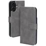 Mobiparts Classic Wallet MagSafe Housse iPhone 16 MagSafe Etui Porte-Monnaie - Granite Grey