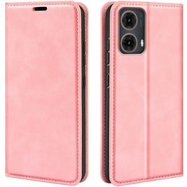 Mobigear Retro Slim Housse Motorola Moto G85 Etui Porte-Monnaie - Rose