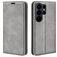 Mobigear Retro Slim Samsung Galaxy S26 Ultra Étui Portefeuille - Gris