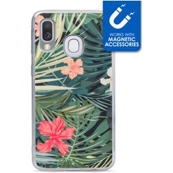 My Style Magneta Coque Samsung Galaxy A40 Coque arrière en TPU Souple - Black Jungle