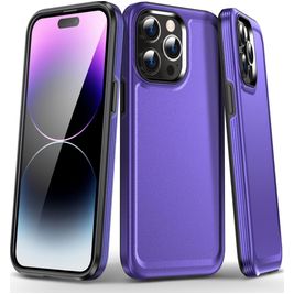 Mobigear Slim Armor Coque iPhone 15 Pro Coque arrière Rigide Anti-Chocs - Violet