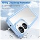 Mobigear Crystal Coque ASUS Zenfone 9 Coque arrière Rigide - Transparent / Bleu