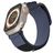 Mobigear Outdoor Bracelet Nylon pour Apple Watch Fermeture velcro - 42/41/40/38 mm - Bleu foncé