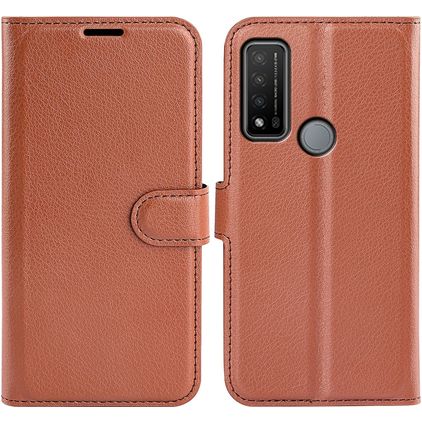 Mobigear Classic Housse TCL 20 R 5G Etui Porte-Monnaie - Marron