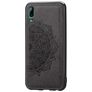 Mobigear Mandala Coque Huawei Y7 Pro (2019) Coque arrière Rigide - Noir