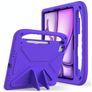Mobigear AeroArmor Coque iPad Air 13 Pouces (2025) Coque de tablette pour enfants avec Poignée Enfants en EVA + Porte-crayon - Violet