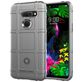 Mobigear Rugged Shield Coque LG G8 ThinQ Coque arrière en TPU Souple Anti-Chocs - Gris
