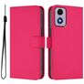 Mobigear Urban Wallet Housse Motorola Moto G04 Etui Porte-Monnaie - Rose Red