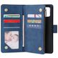 Mobigear Zipper Housse Samsung Galaxy A51 Etui Porte-Monnaie - Bleu