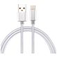 Mobigear Nylon - Câble USB-A vers USB-C 2 mètres - Argent