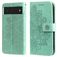 Mobigear Flowers Housse Google Pixel 6 Etui Porte-Monnaie - Vert