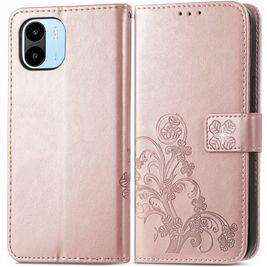 Mobigear Clover Housse Xiaomi Redmi A1 4G Etui Porte-Monnaie - Rose doré