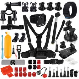 Puluz GoPro Mount Pack de Démarrage Accessoires 53 Pièces