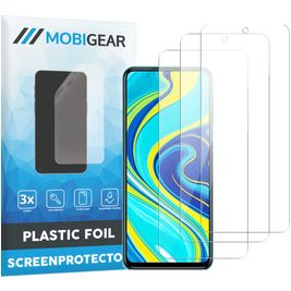 Mobigear Xiaomi Redmi Note 9S Protection d'écran Film - Compatible Coque (Lot de 3)