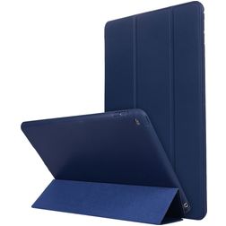Mobigear Tri-Fold Gel Coque iPad 7 (2019) Etui en TPU,Similicuir - Bleu