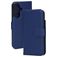 Mobiparts Housse Samsung Galaxy A26 Etui en Cuir Véritable Porte-Monnaie - Bleu